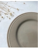 Prato Sobremesa Perla Cinza Corona 20,4CM