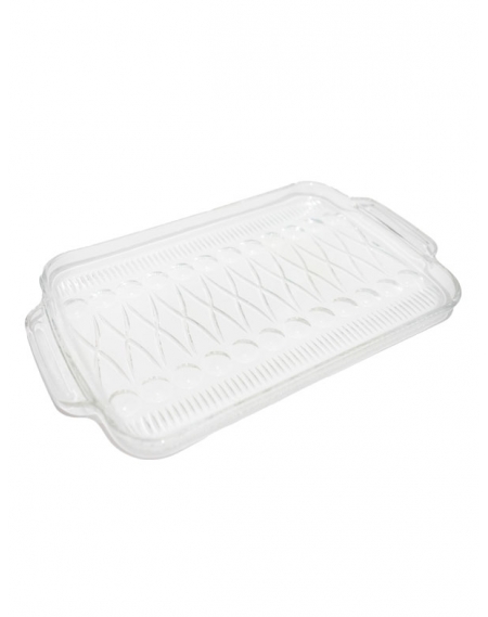 Bandeja Retangular De Vidro 33.6X20 CM