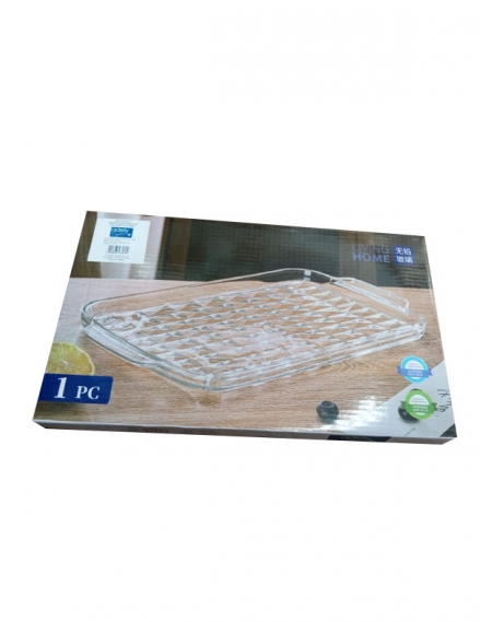 Bandeja Retangular De Vidro 33.6X20 CM
