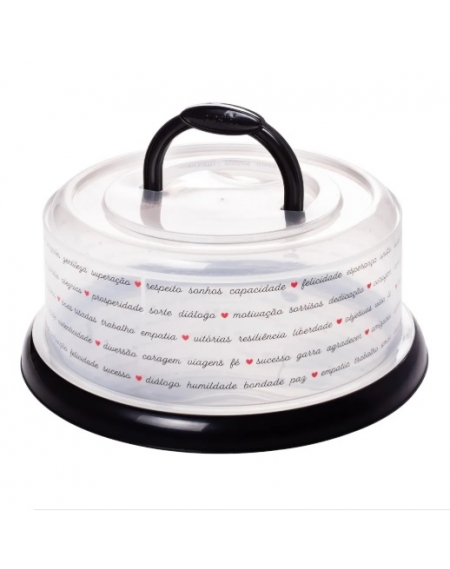 Boleira C/Alça E Rosca Red. Decorada Plastica