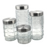 Conjunto De Pote De Vidro 4 PCS