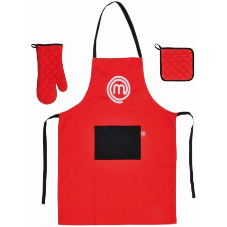 Kit De Cozinha 3 PÇS Luva/Avental/Porta Panela