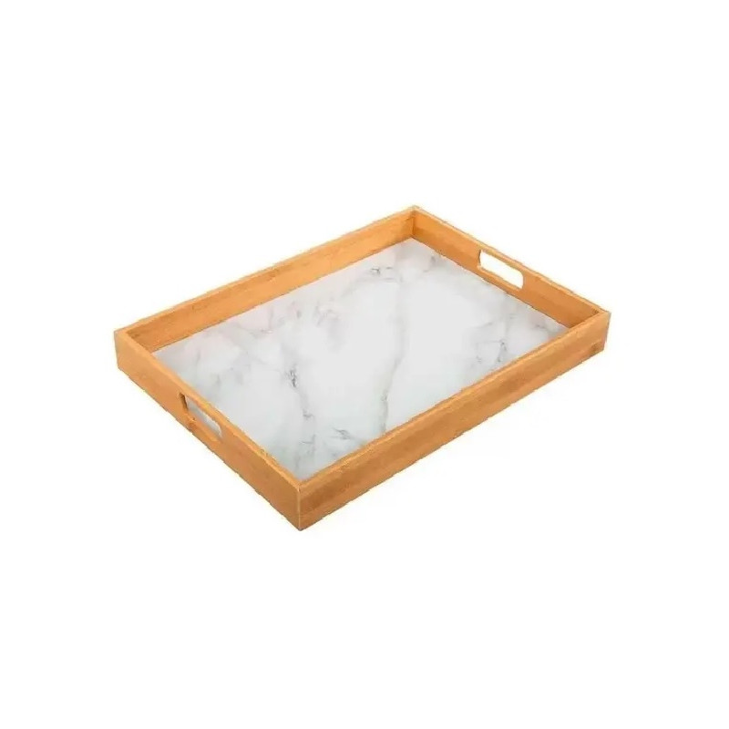 Bandeja De Bambu 39X27.7X4.5 CM
