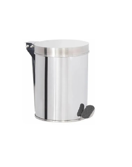 Lixeira Inox C/ Pedal 07 Lts 20X25 Alt.