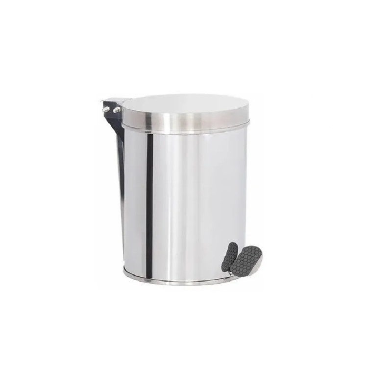 Lixeira Inox C/ Pedal 07 Lts 20X25 Alt.