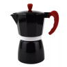 Cafeteira Italiana 6 Xicaras Aluminio Preta