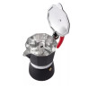 Cafeteira Italiana 6 Xicaras Aluminio Preta