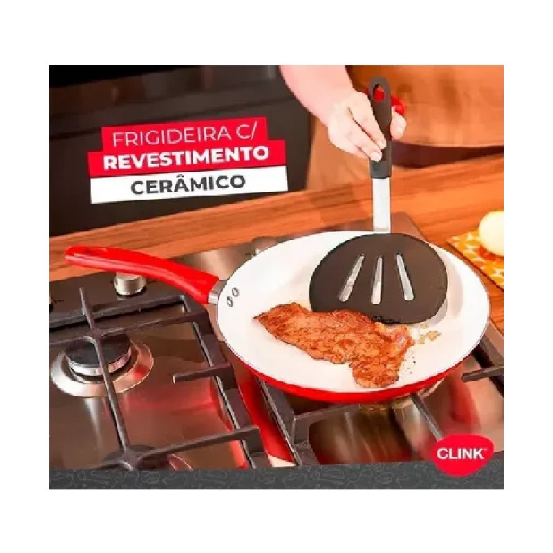 Frigideira Rev Ceramica E Cabo Silicone 24 CM Frigideira Rev Ceramica E Cabo Silicone 24 CM