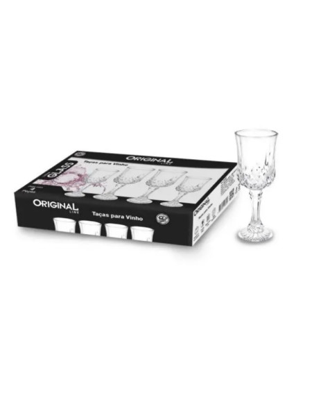 Taca Para Vinho 196 ML 04 PCS