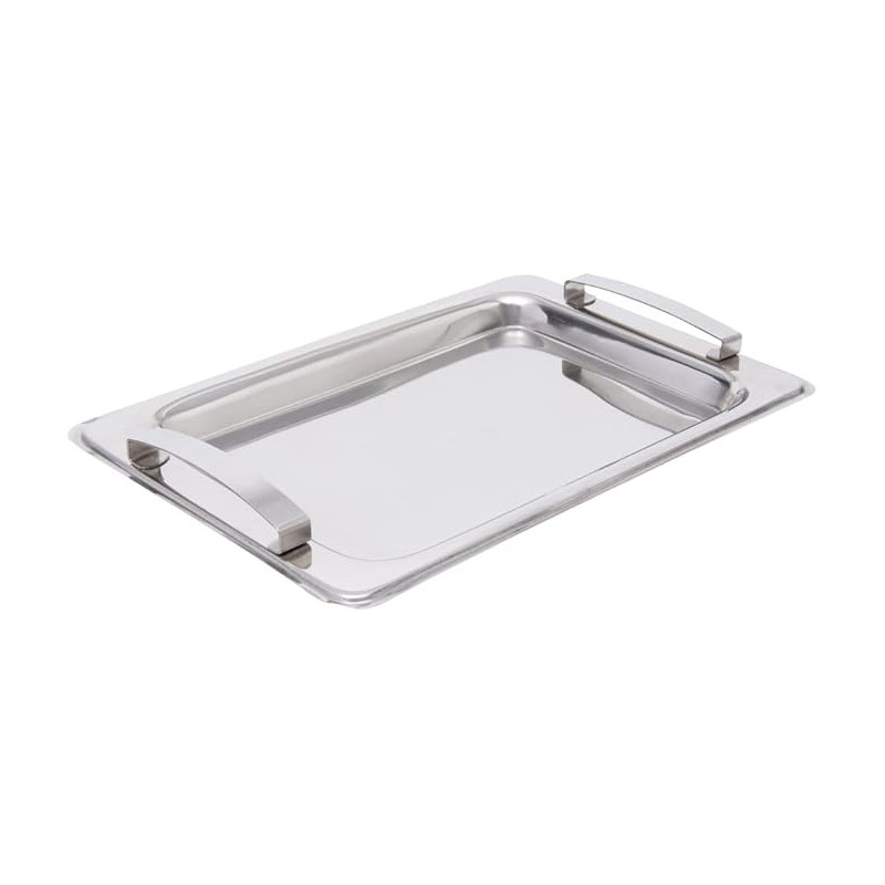 Bandeja Inox Ret. C/ Alça 35CM Delhi Bandeja Inox Ret. C/ Alça 35CM Delhi