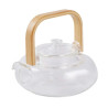 Chaleira Vidro Borossilicato E Bambu