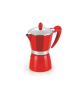 Cafeteira Italiana 09 xicaras Alum. Vermelha