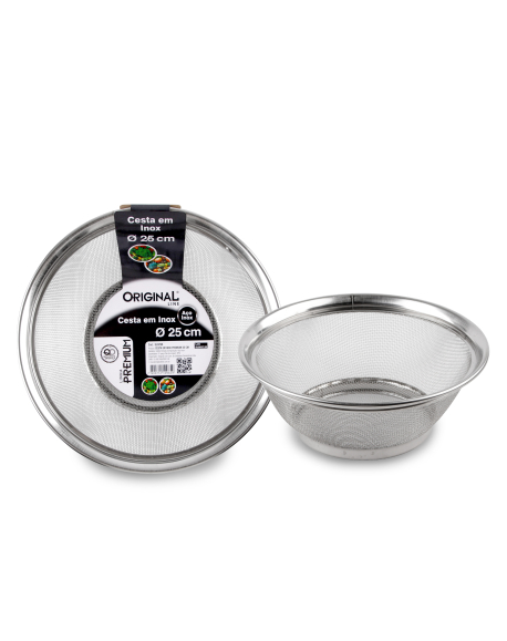 Cesta Em Inox Premiun 25 CM