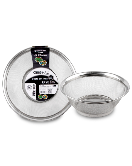 Cesta Em Inox Premiun 28 CM