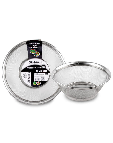 Cesta Em Inox Premiun 28 CM