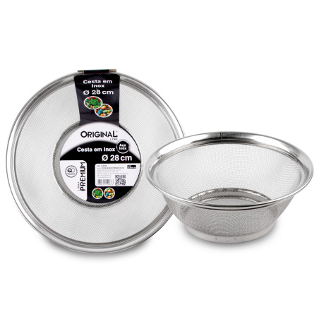 Cesta Em Inox Premiun 28 CM