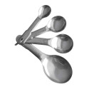 Colheres medidoras aço inox 4 pecas