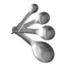 Colheres Medidoras Em Aço Inox 4 PÇS