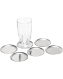 Porta Copo Aço Inox 8,9 CM