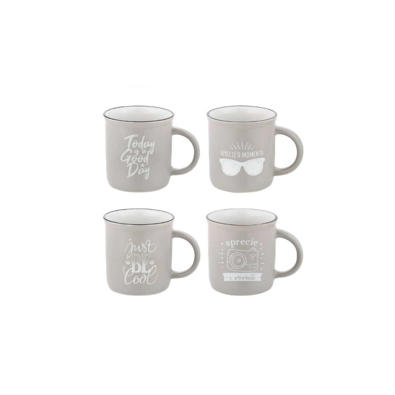 Caneca Decorada Ceramica 210 ML