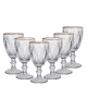 Jg De Taca Diamond Borda Ouro 06 pcs