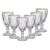 Jg De Taca Diamond Borda Ouro 06 pcs