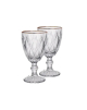 Jg De Taca Diamond Borda Ouro 06 pcs