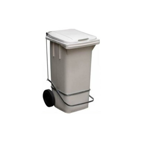 Lixeira com Pedal e Rodas p/ Cozinha Industrial 120L