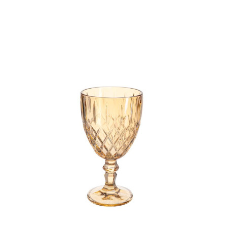 Jogo de taça quartzo ambar 340ml 6 pecas - Loja Apolo
