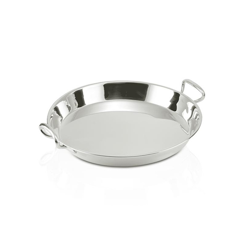 Travessa Redonda c/ Alças Prata Apolo Ø45cm