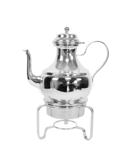 O Samovar Elegance Banho Maria Prata Apolo 43cm – 3L é fabricado em Prata Apolo de excelente qualidade. Beleza e durabilidade.