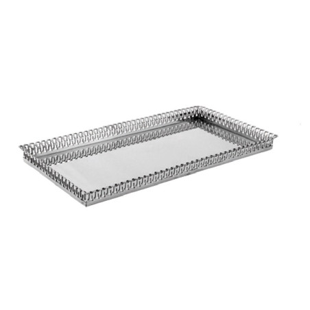 Bandeja retangular com grade - 40 X 20 cm