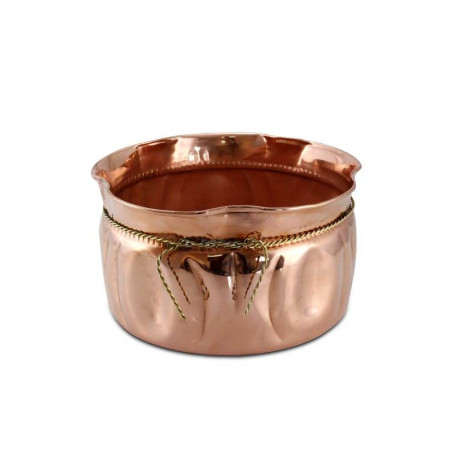 Centro mesa cachepot medio cobre 20 X 20 cm
