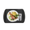 Bandeja Food Service Preta 43X30 CM  - Loja Apolo