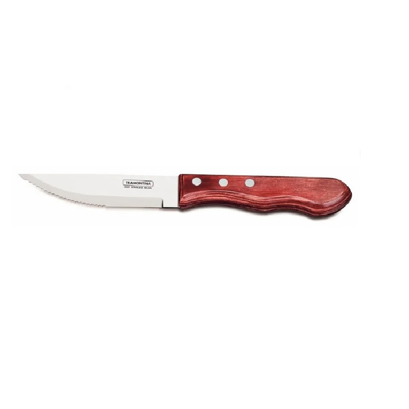Faca P/ Churrasco Jumbo Inox 5 Vermelha C/ Ponta - Loja Apolo Faca P/ Churrasco Jumbo Inox 5 Vermelha C/ Ponta - Loja Apolo
