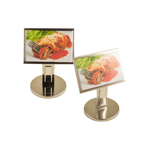 Display inox 10 X 13 cm - Loja Apolo