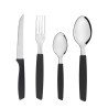 Jogo de talheres color preto 25 pecas - Loja Apolo
