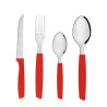 Jogo de talheres color vermelho 25 pecas - Loja Apolo