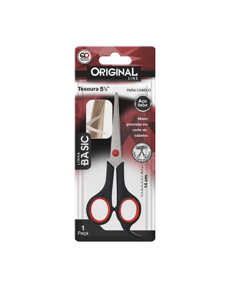 Tesoura 1/2 basic 14 cm - Loja Apolo