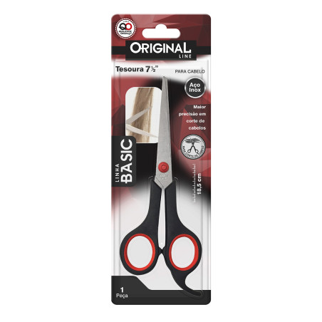 Tesoura 7 Basic 18,5 CM - Loja Apolo