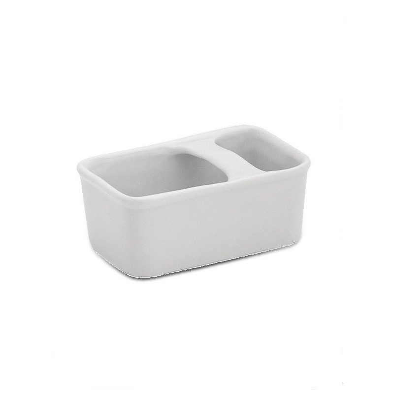 Porta sachê porcelana branca geni 11 cm - Loja Apolo