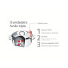 Caldeirao profissional inox 7.8 litros - Loja Apolo