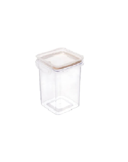 Porta mantimento com trava 830 ml cristal - Loja Apolo