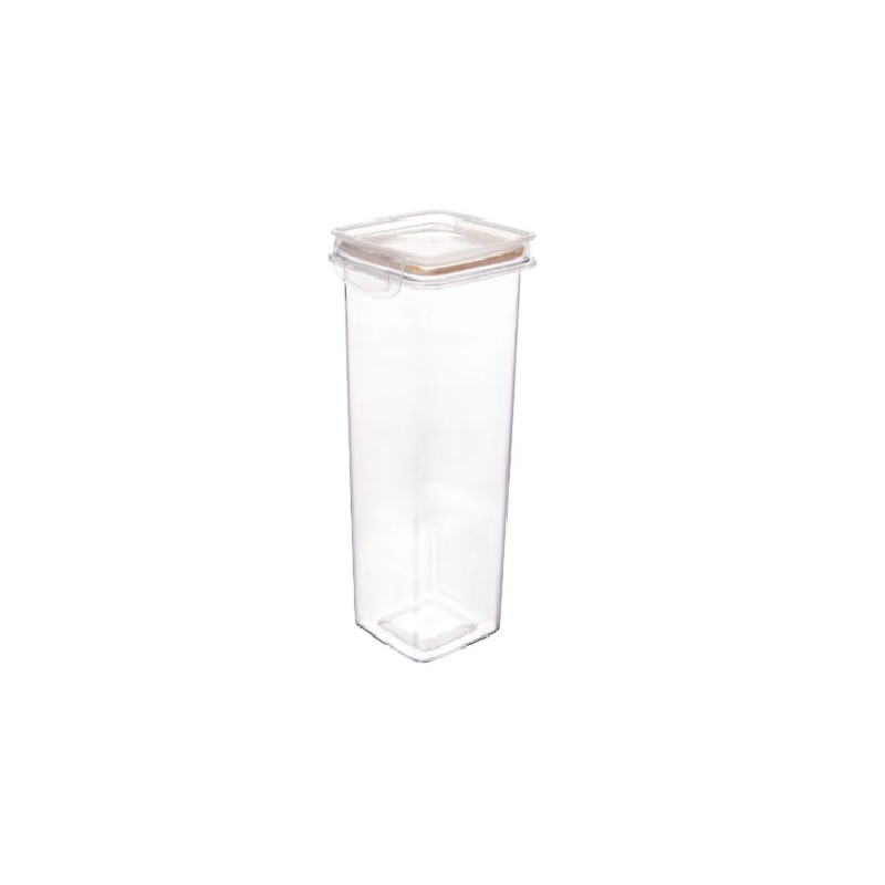 Porta mantimento com trava 1.6 litros cristal - Loja Apolo Porta mantimento com trava 1.6 litros cristal - Loja Apolo