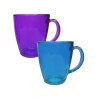 Kit caneca de vidro coloridas 02 pecas 350ml - Loja Apolo