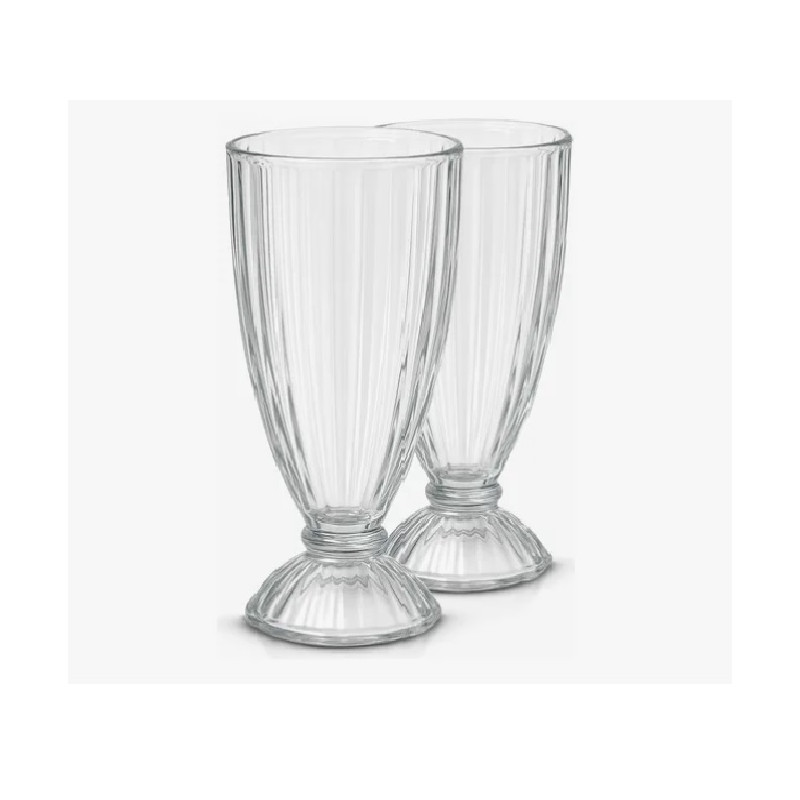 Kit taca de milk-shake 02 pecas 380ml - Loja Apolo