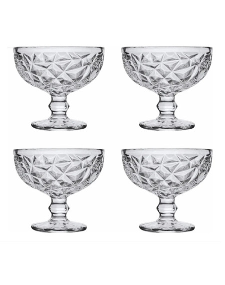 Kit taça de sobremesa 04 peças 300ml - Loja Apolo