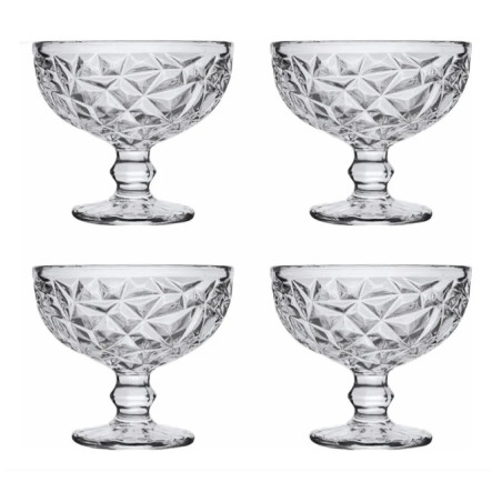 Kit taça de sobremesa 04 peças 300ml - Loja Apolo