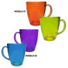 Kit caneca de vidro coloridas 02 pecas 350ml - Loja Apolo
