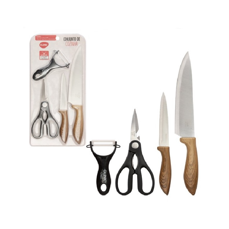 Kit de cozinha 04 pecas - Loja Apolo